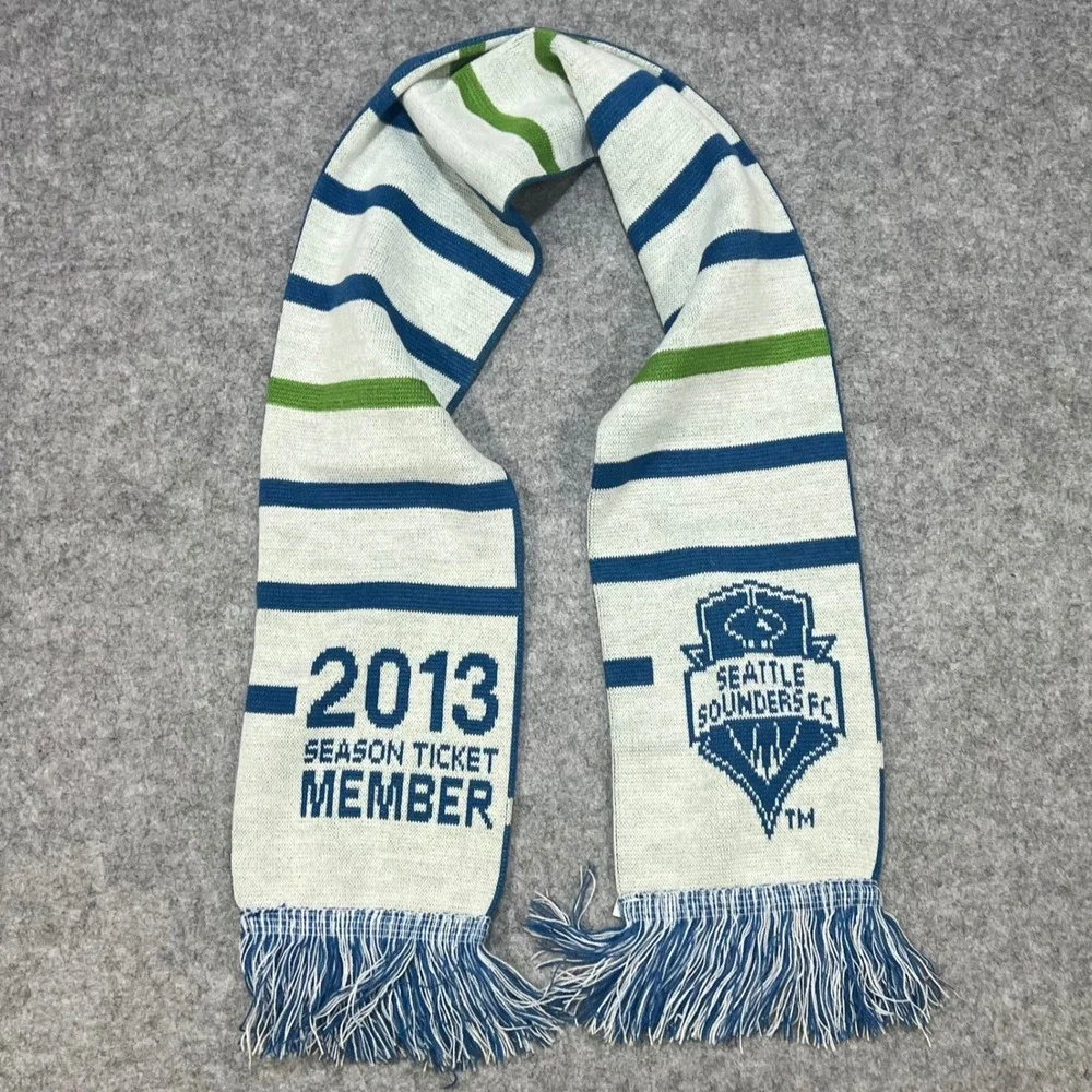 Seattle Sounders FC 2013 Season Ticket‎ Member Scarf Adidas Blue White Green